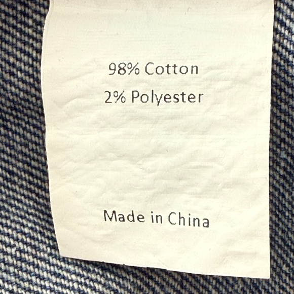 Allegra K Denim Blue with Fade Button Down Vest Size XXL New with Tag - Picture 11 of 11